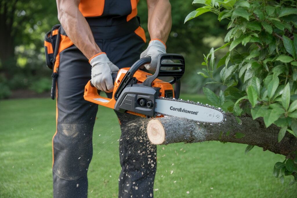 What are the advantages of cordless chainsaws?